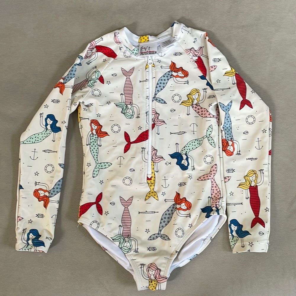 Hanna Andersson Mermaid Girls Rashguard Suit
